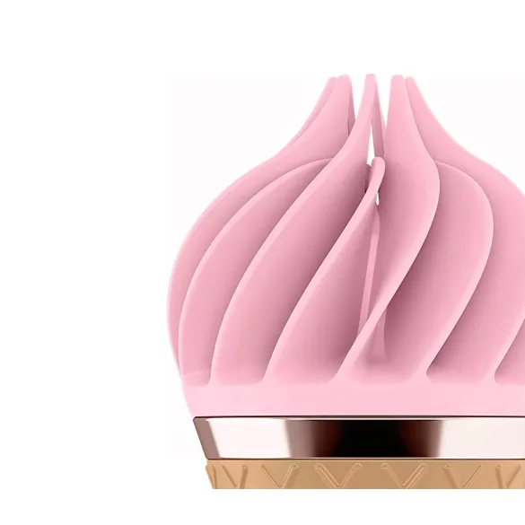 Satisfyer Sweet Treat - klitorisvibrator med rotation - genopladelig - pink/brun