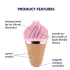 Satisfyer Sweet Treat - klitorisvibrator med rotation - genopladelig - pink/brun