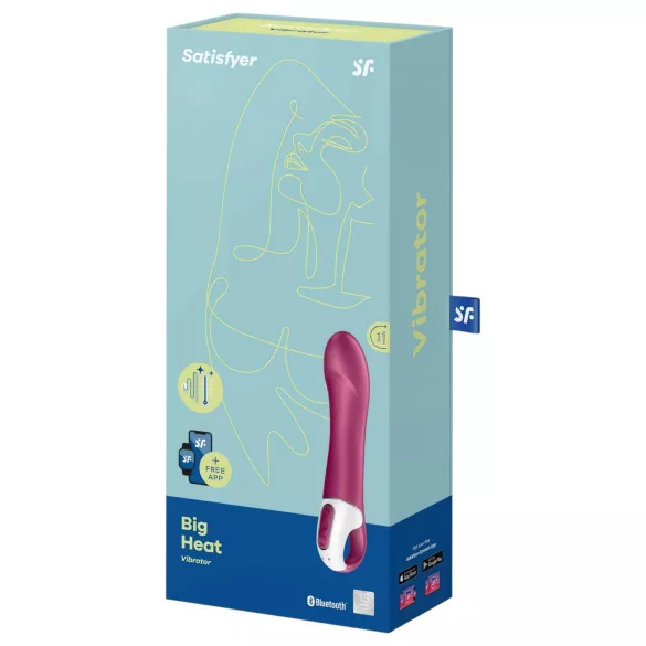 Satisfyer Big Heat - G-punktsvibrator med varme - genopladelig - rød