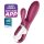 Satisfyer Hot Bunny - smart opvarmende klitorisvibrator med arm (rød)