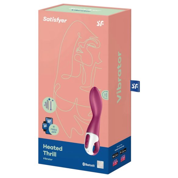 Satisfyer Heated Thrill - opvarmet vibrator - rød