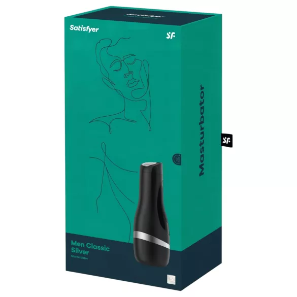 Satisfyer Men Classic - masturbator med sugefunktion - manuel - sølv