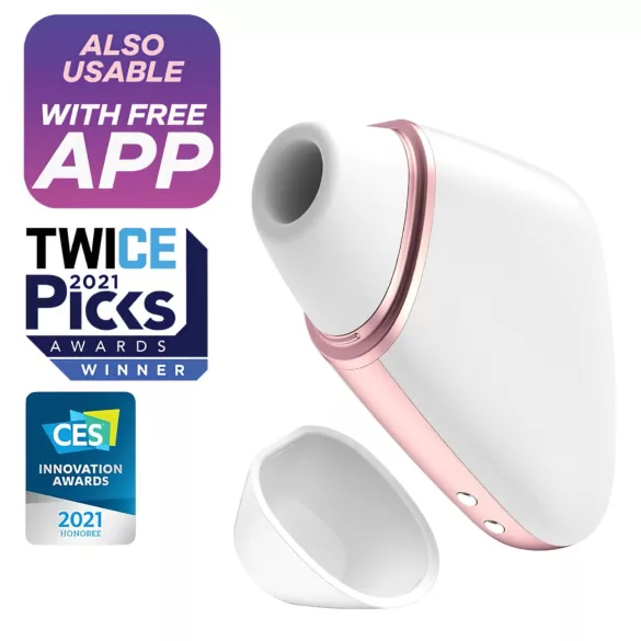 Satisfyer Love Triangle - App-styret luftbølge-klitorisstimulator (hvid)