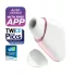 Satisfyer Love Triangle - klitorisvibrator med trykbølger - hvid