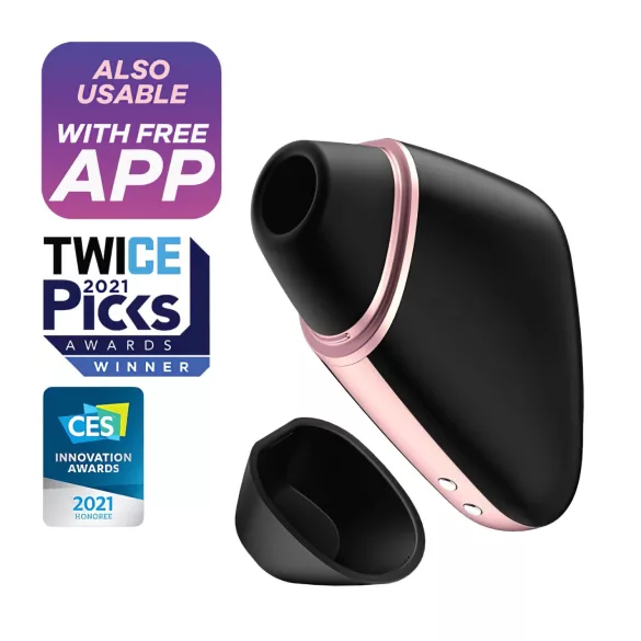 Satisfyer Love Triangle - App-styret luftbølge-klitorisstimulator (sort)