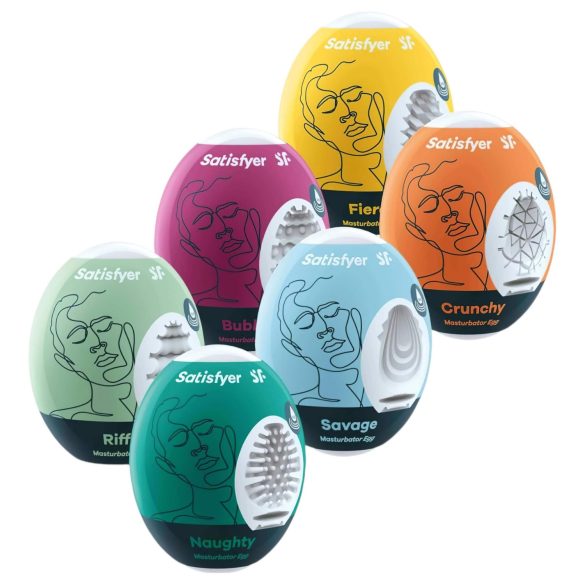 Satisfyer - æg onanator sæt - 6 stk