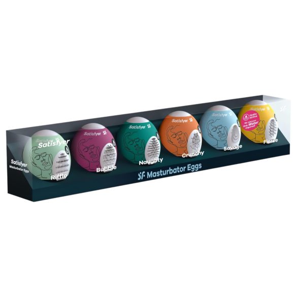 Satisfyer - æg onanator sæt - 6 stk