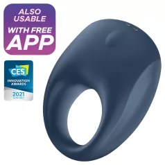   Satisfyer Strong One - App-styret vibrerende penisring til mænd (blå)