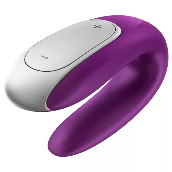 Satisfyer Double Fun - App-styret parvibrator (lilla)