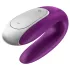 Satisfyer Double Fun - App-styret parvibrator (lilla)