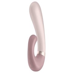   Satisfyer Heat Wave - rabbit vibrator med varmefunktion - silikone - beige