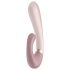 Satisfyer Heat Wave - rabbit vibrator med varmefunktion - silikone - beige