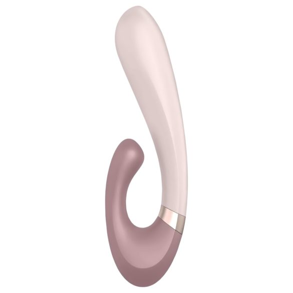 Satisfyer Heat Wave - rabbit vibrator med varmefunktion - silikone - beige