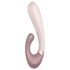 Satisfyer Heat Wave - rabbit vibrator med varmefunktion - silikone - beige