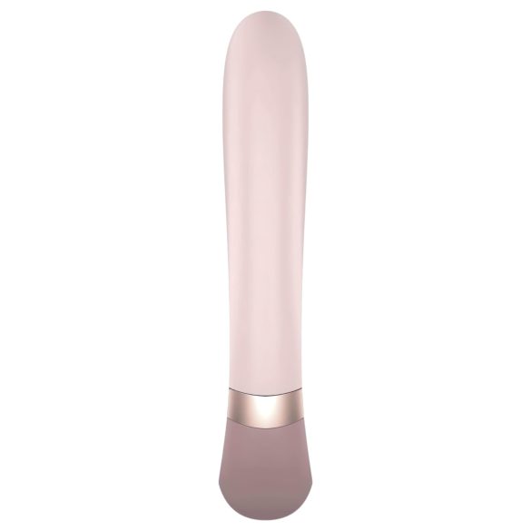 Satisfyer Heat Wave - rabbit vibrator med varmefunktion - silikone - beige