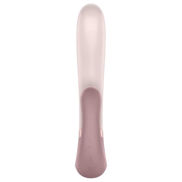Satisfyer Heat Wave - rabbit vibrator med varmefunktion - silikone - beige