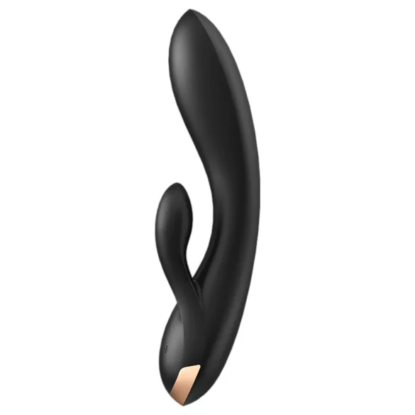 Satisfyer Double Flex - App-styret vibrator med klitorisstimulator (sort)