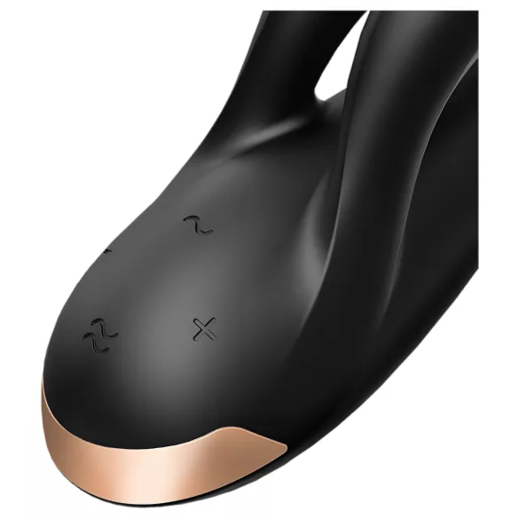 Satisfyer Double Flex - App-styret vibrator med klitorisstimulator (sort)
