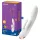 Satisfyer Double Flex - App-styret vibrator med klitorisstimulator (hvid)