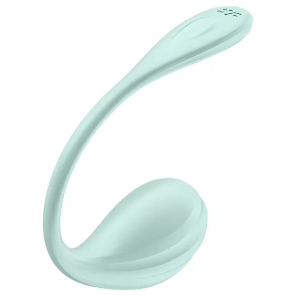 Satisfyer Smooth Petal - bærbart app-styret vibrerende æg (grøn)