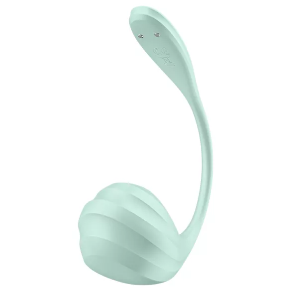 Satisfyer Smooth Petal - bærbart app-styret vibrerende æg (grøn)
