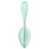 Satisfyer Smooth Petal - bærbart app-styret vibrerende æg (grøn)