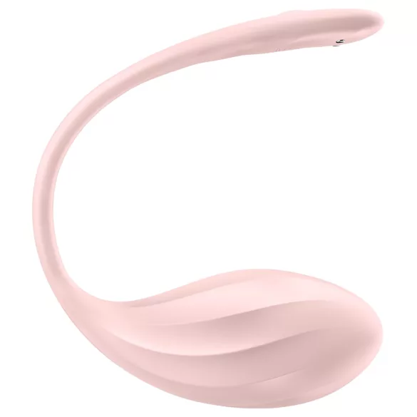 Satisfyer Ribbed Petal - bærbart trådløst vibrerende æg (pink)