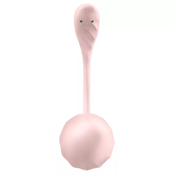 Satisfyer Ribbed Petal - bærbart trådløst vibrerende æg (pink)