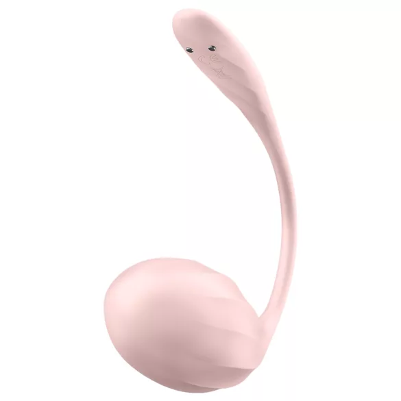 Satisfyer Ribbed Petal - bærbart trådløst vibrerende æg (pink)