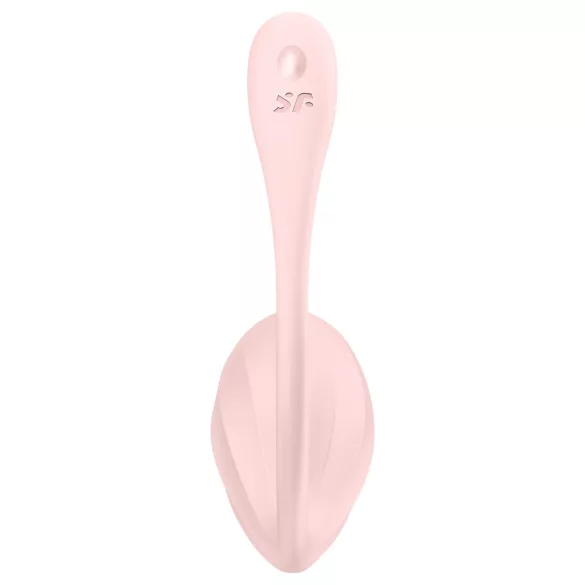 Satisfyer Ribbed Petal - bærbart trådløst vibrerende æg (pink)