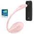 Satisfyer Ribbed Petal - bærbart trådløst vibrerende æg (pink)