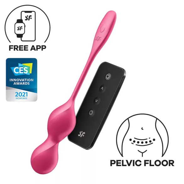 Satisfyer Love Birds 2 - vibrerende bækkenbundskugle - pink
