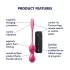 Satisfyer Love Birds 2 - App-styret vibrerende geishakugle (pink)