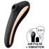 Satisfyer Dual Kiss - vibrator til vagina og klitoris - sort - genopladelig