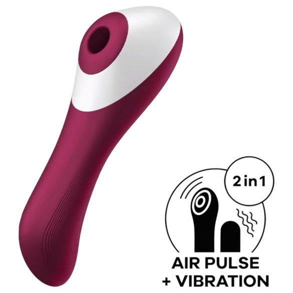 Satisfyer Dual Crush - rabbitvibrator - klitoris og G-punkt - rød