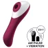 Satisfyer Dual Crush - rabbitvibrator - klitoris og G-punkt - rød