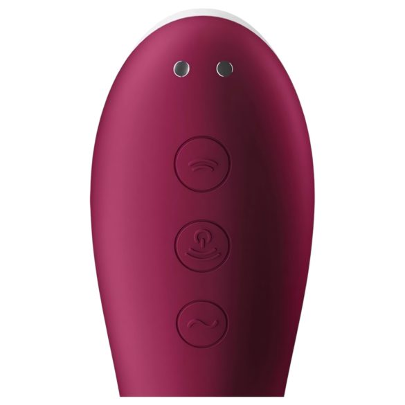 Satisfyer Dual Crush - rabbitvibrator - klitoris og G-punkt - rød