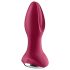 Satisfyer Rotator Plug 2 - genopladelig erotisk perle-analvibrator (rød)