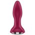Satisfyer Rotator Plug 2 - genopladelig erotisk perle-analvibrator (rød)