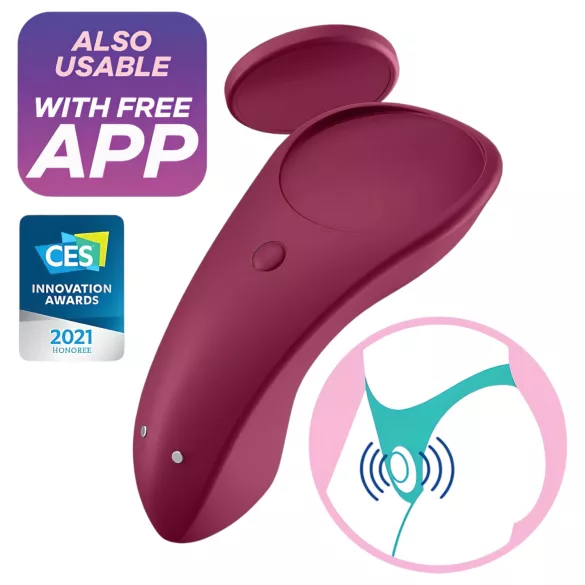 Satisfyer Sexy Secret - App-styret trussevibrator (rød)