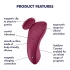 Satisfyer Sexy Secret - App-styret trussevibrator (rød)