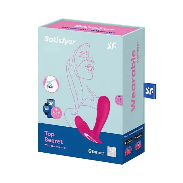 Satisfyer Top Secret - app-styret vibrator (pink)