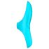 Satisfyer Teaser - genopladelig vandtæt finger-vibrator (turkis)