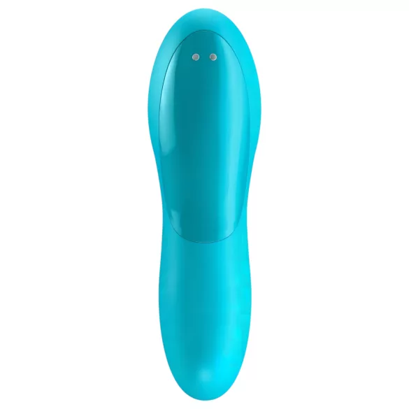 Satisfyer Teaser - fingervibrator med genopladeligt batteri - vandtæt - turkis