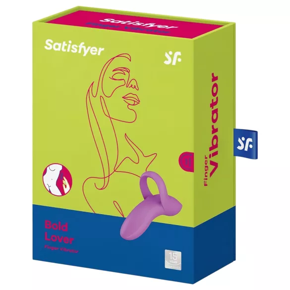 Satisfyer Bold Lover - finger vibrator - genopladelig vandtæt - pink