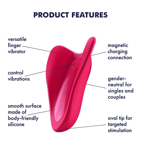 Satisfyer High Fly - klitorisvibrator - genopladelig og vandtæt - pink