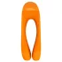Satisfyer Candy Cane - vibrator med to arme - genopladelig vandtæt - orange
