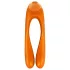 Satisfyer Candy Cane - vibrator med to arme - genopladelig vandtæt - orange
