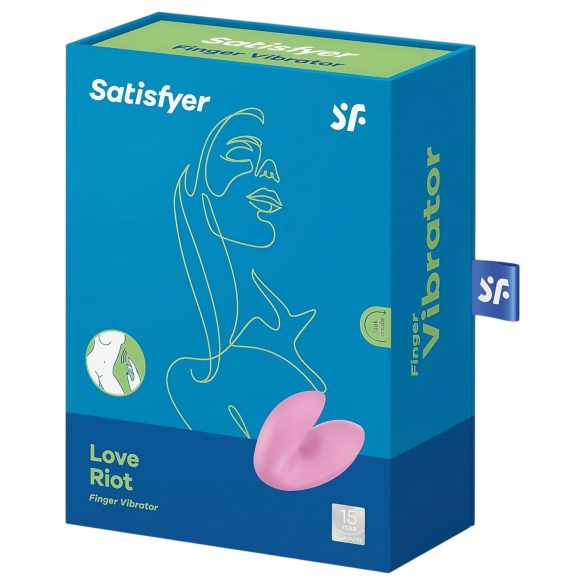 Satisfyer Love Riot - genopladelig, vandtæt finger-vibrator (pink)