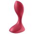 Satisfyer - analvibrator - genopladelig vandtæt - rød
